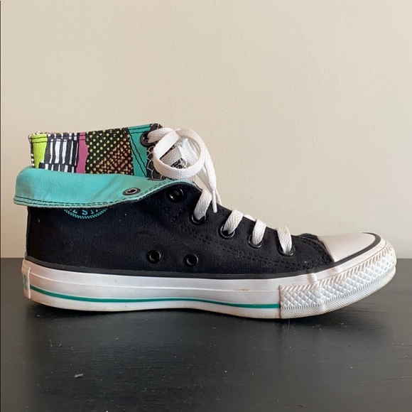 converse high tops folded down